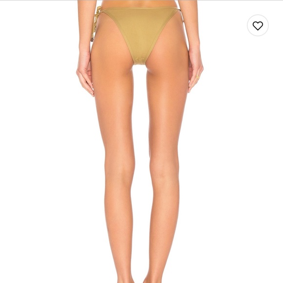 NWT Zulu & Zepher Triangle String Bikini Top and Bottom Set in olive green - Picture 3 of 11